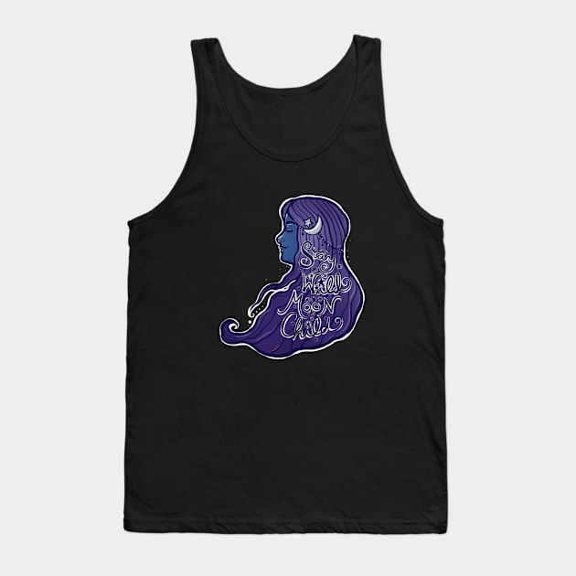 Stay Wild Moon Child Tank Top by bubbsnugg